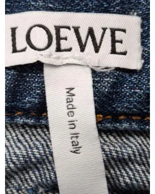 Loewe ビンテージ パッチワークデニムスカート - ブルー - サムネイル3