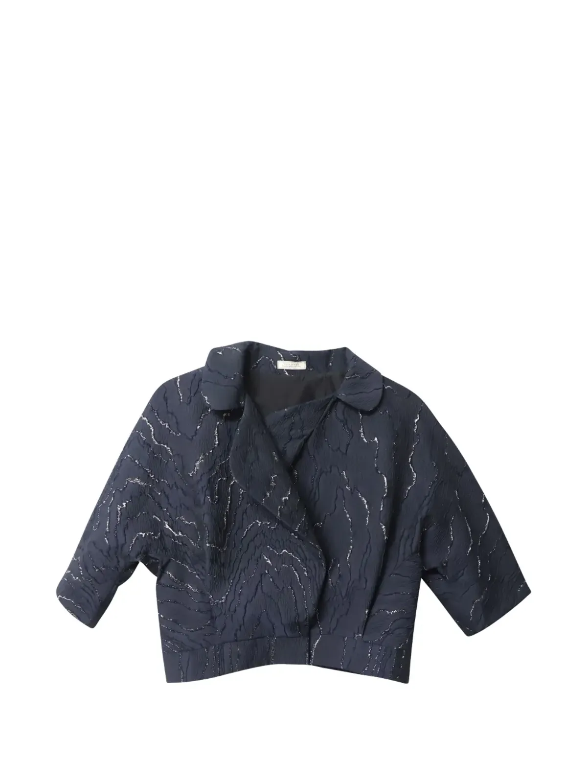 Nina Ricci Pre-Owned ジャカード織り3/4袖ジャケット - 画像1