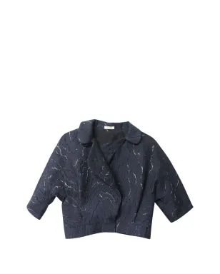 Nina Ricci Pre-Owned ジャカード織り3/4袖ジャケット - サムネイル1