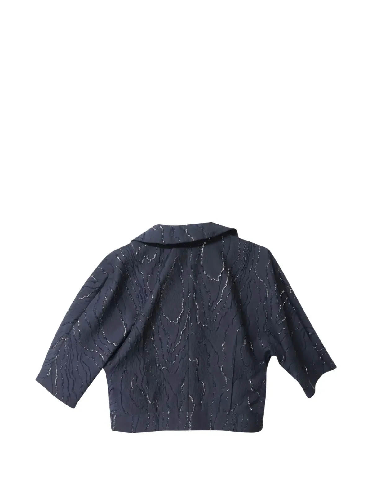 Nina Ricci Pre-Owned ジャカード織り3/4袖ジャケット - 画像2