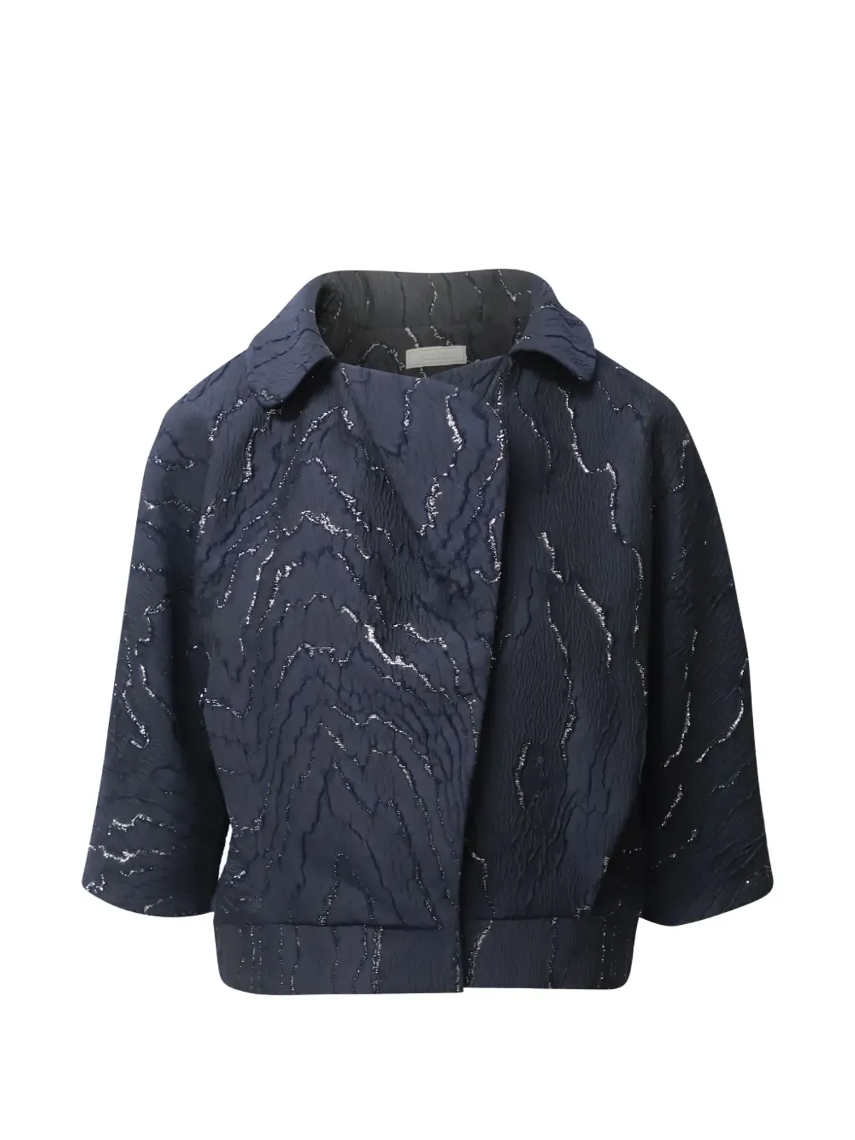 Nina Ricci Pre-Owned ジャカード織り3/4袖ジャケット - 画像3