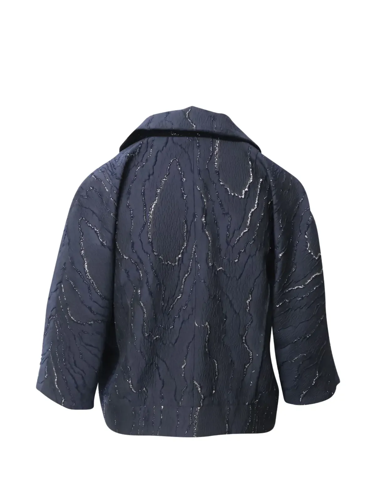 Nina Ricci Pre-Owned ジャカード織り3/4袖ジャケット - 画像4