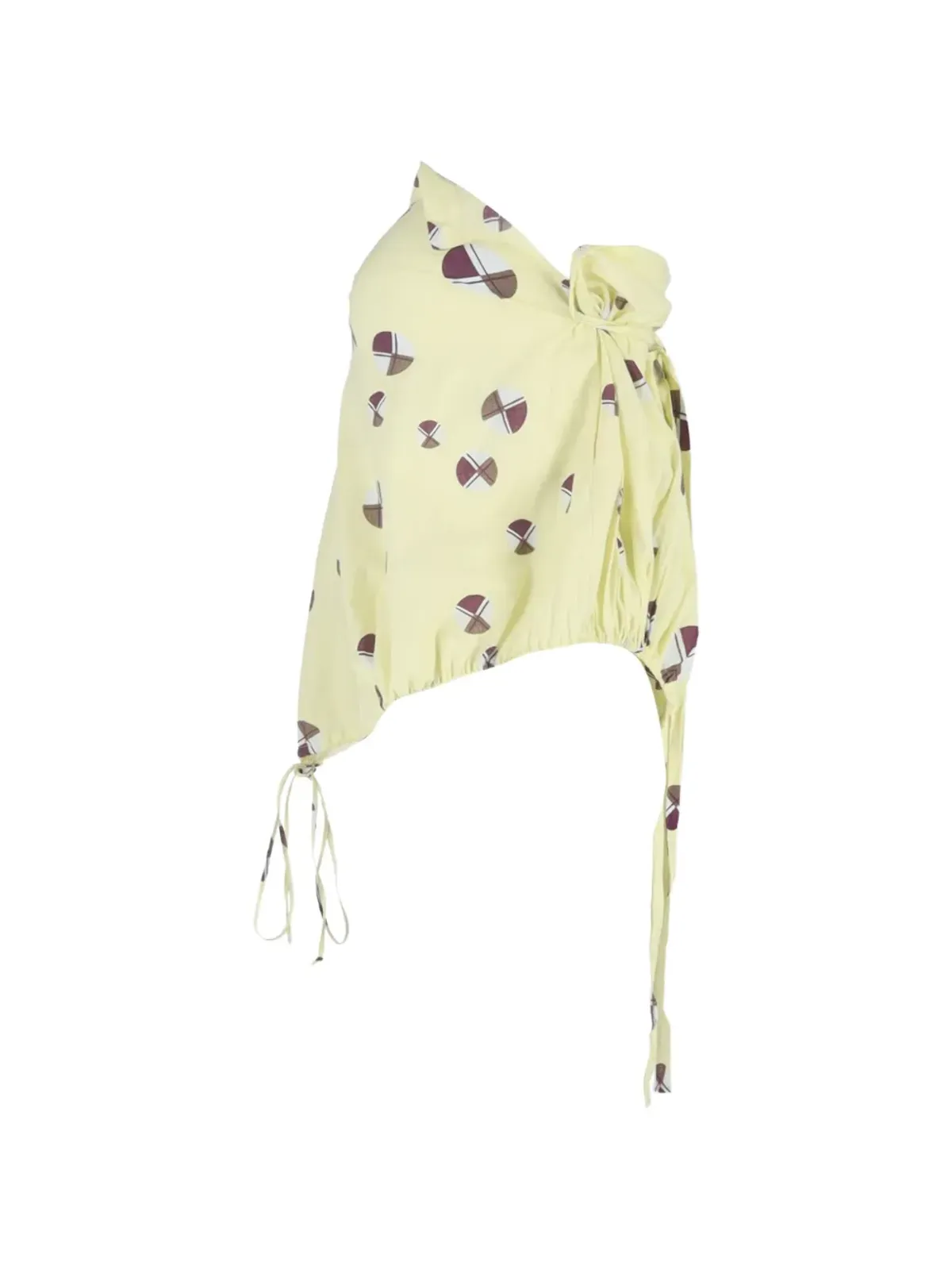Marni Pre-Owned プリント柄ストラップレストップ（イエロー） - 画像3
