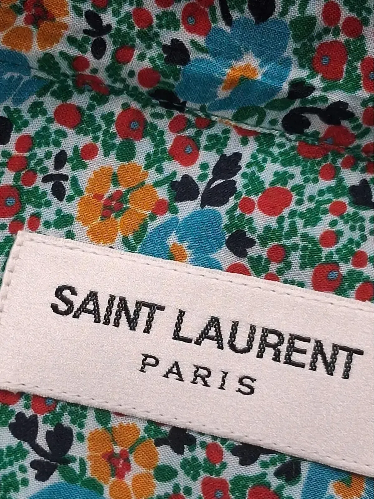 Saint Laurent Pre-Owned 花柄プリント ボタンアップシャツ - 画像3
