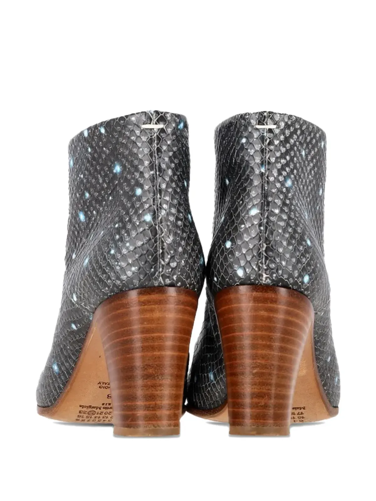 Maison Martin Margiela Pre-Owned 蛇柄エンボスブーツ - 画像5