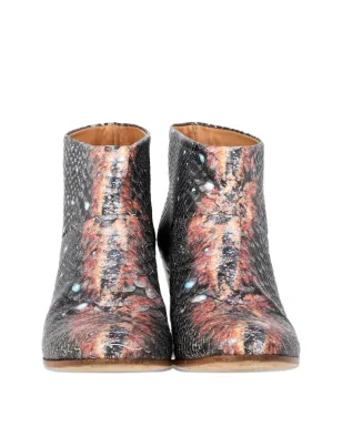 Maison Martin Margiela Pre-Owned 蛇柄エンボスブーツ - サムネイル3