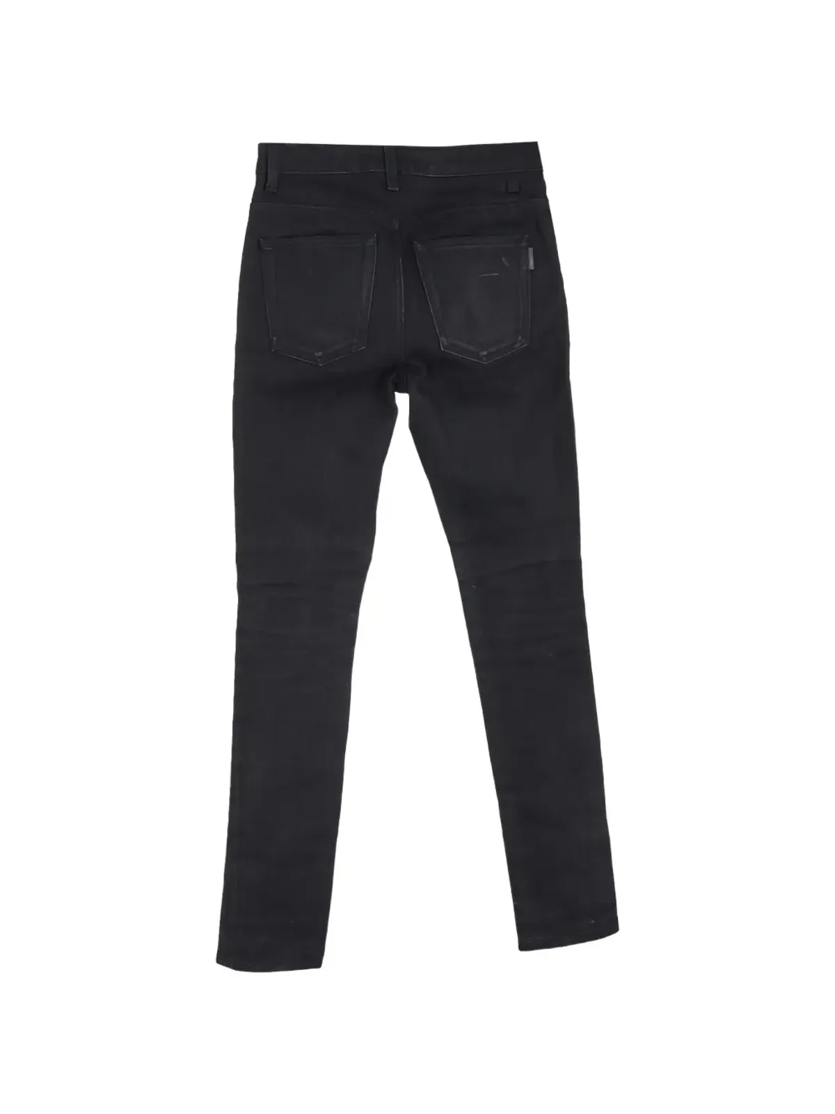 Saint Laurent Pre-Owned 5ポケットスリムフィットジーンズ（ブラック） - 画像2
