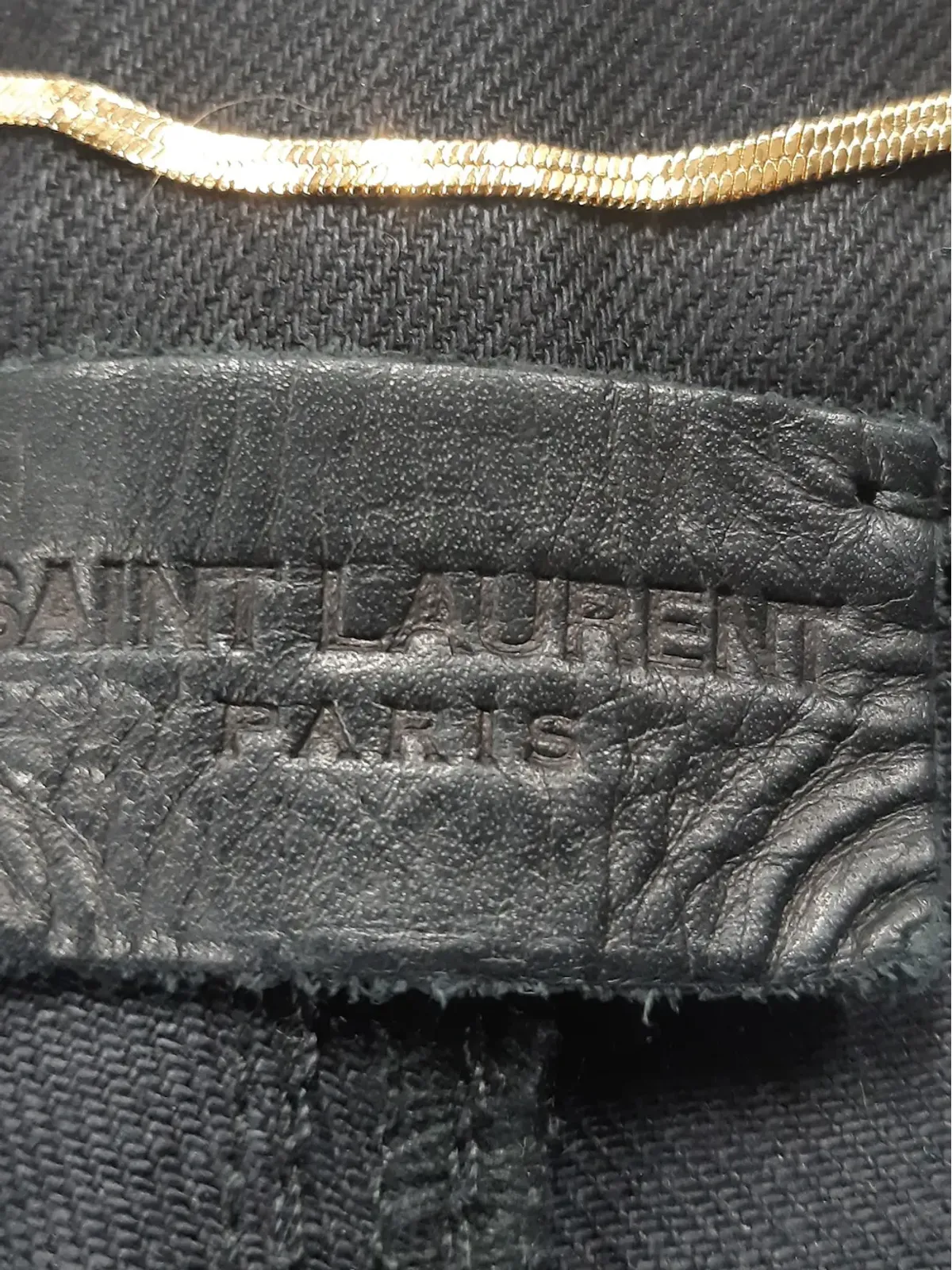 Saint Laurent Pre-Owned 5ポケットスリムフィットジーンズ（ブラック） - 画像3