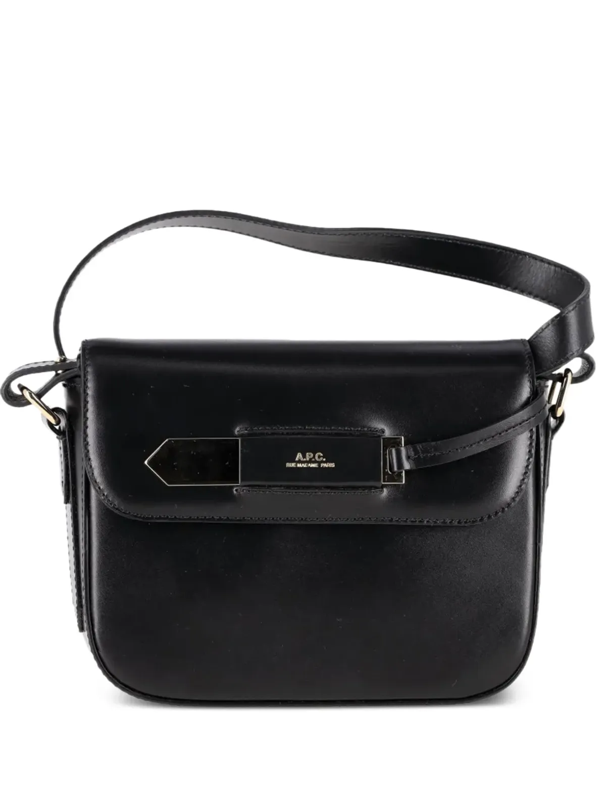 A.P.C. シャルロット レザー ショルダーバッグ ブラック - 画像1