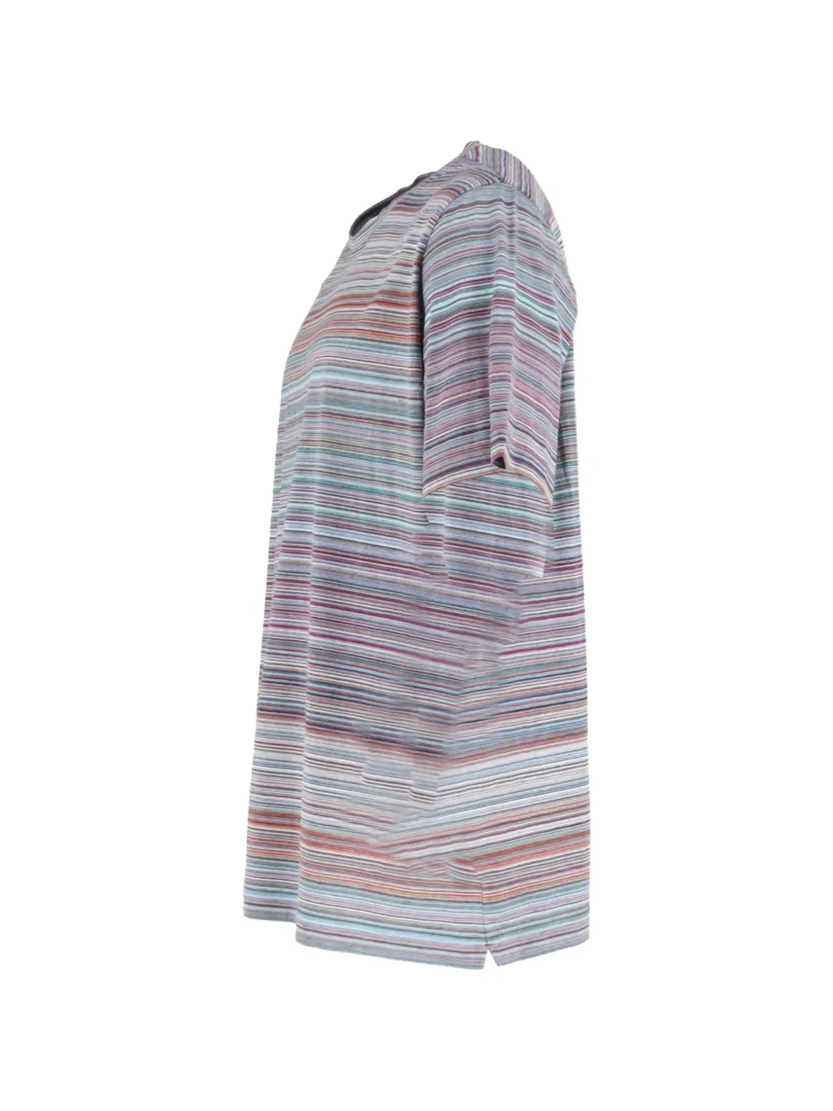 Missoni Pre-Owned ストライプ柄クルーネックTシャツ（ブルー） - 画像3