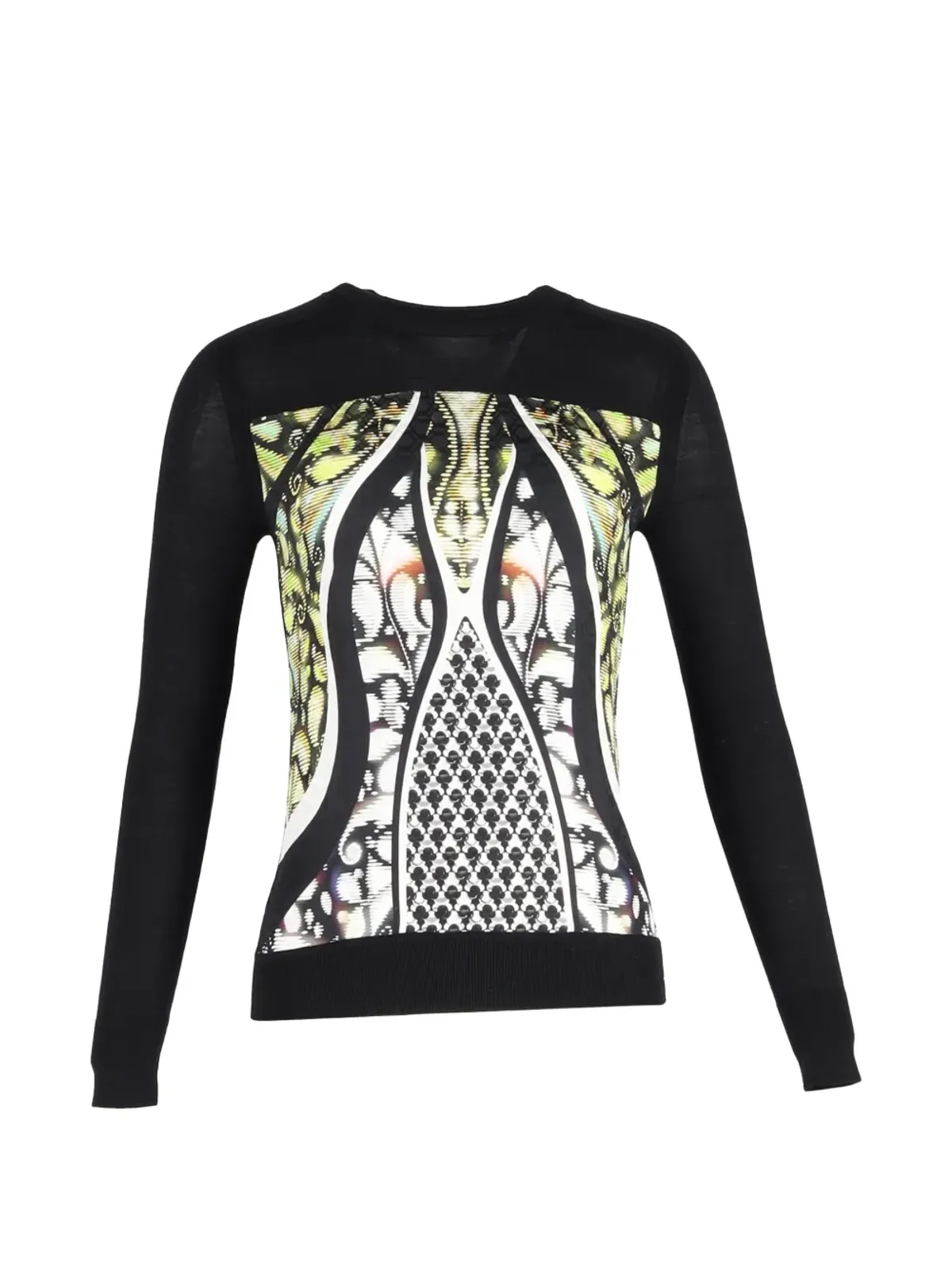 Peter Pilotto プリント ウール セーター (ビンテージ) - ブラック - 画像1