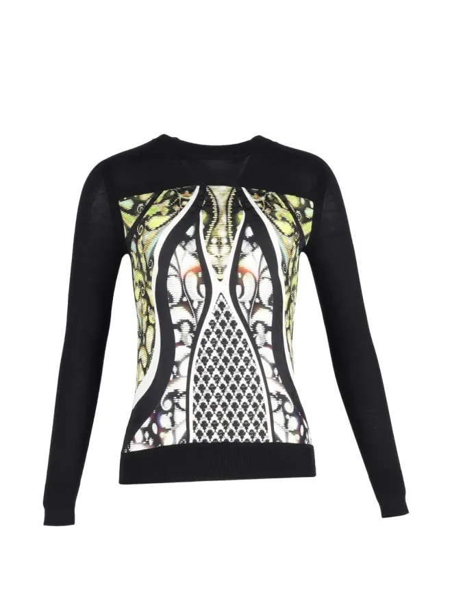Peter Pilotto Peter Pilotto プリント ウール セーター (ビンテージ) - ブラックの商品画像
