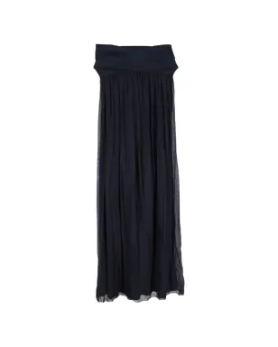 Diane Von Furstenberg Vintage ストラップレス マキシドレス - ブルー - サムネイル1