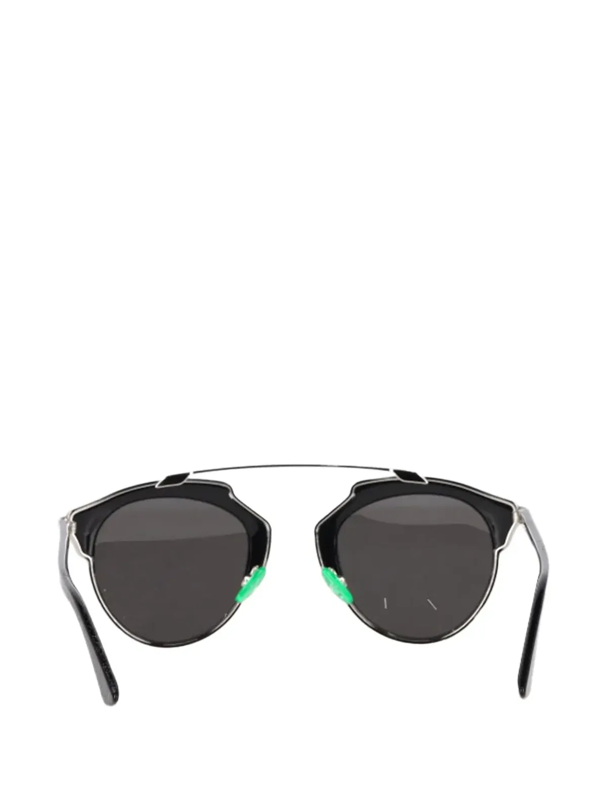 Christian Dior Pre-Owned ブロウラインフレームサングラス - ブラック - 画像4