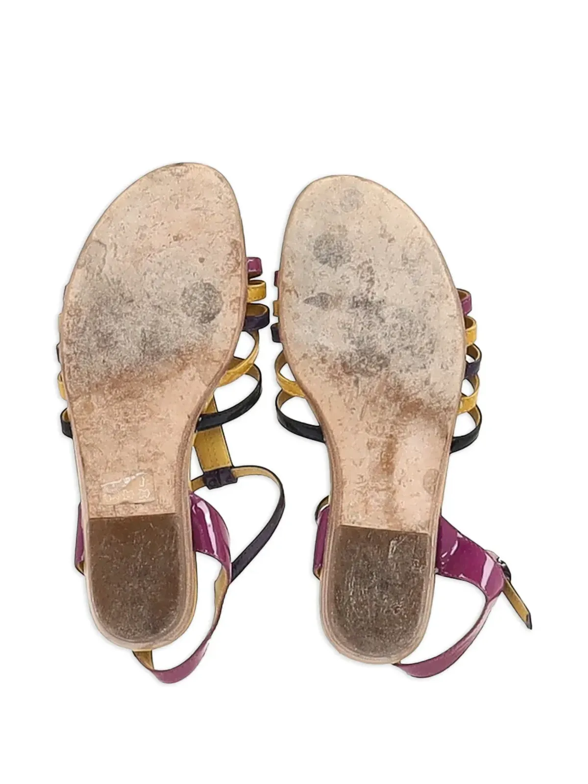 Tod's Vintage ストラップ付きパテントレザー フラットサンダル - 画像5