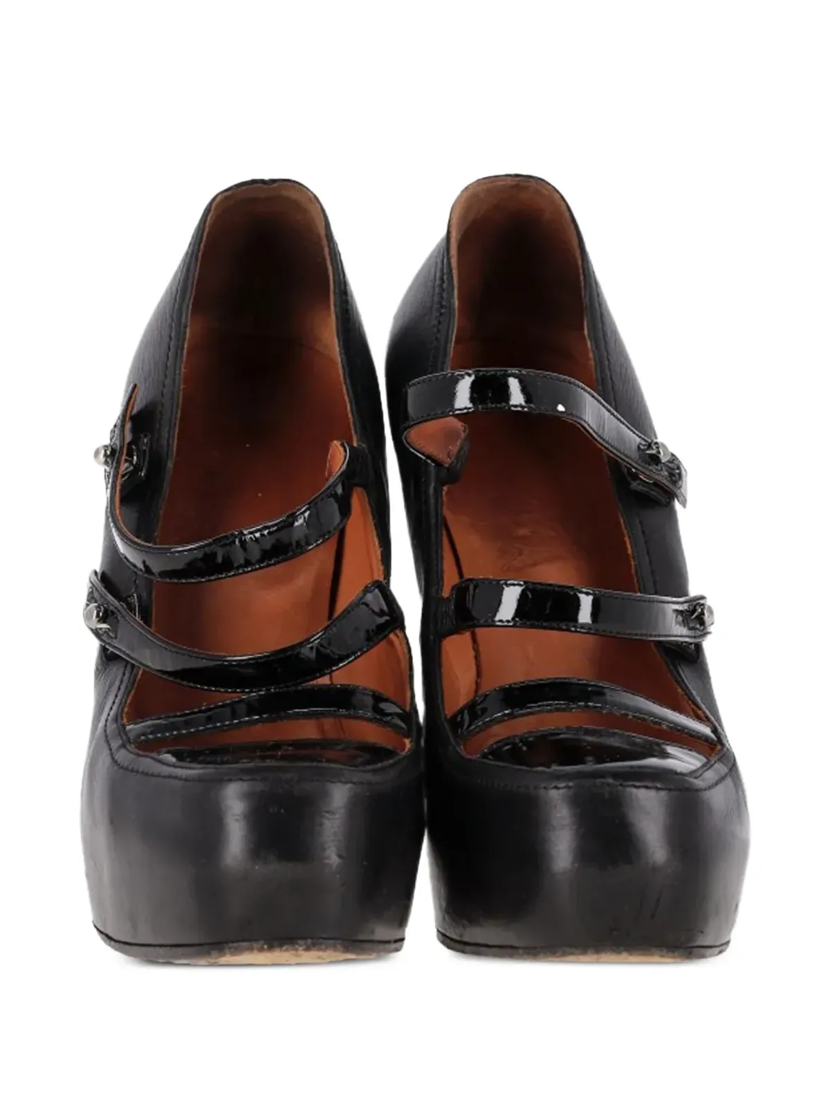 Lanvin Pre-Owned 2009 ストラップ付きレザーパンプス - 画像3