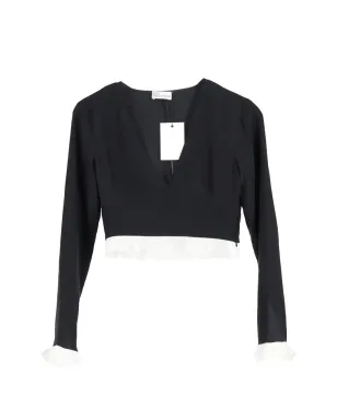 Red Valentino Vintage フリルヘムのクロップドトップ - サムネイル1