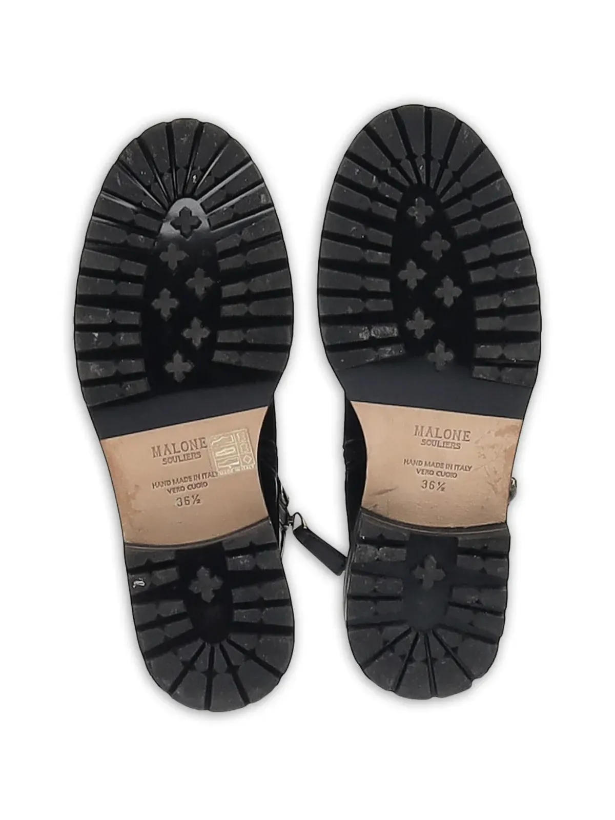 Malone Souliers レザー コンバットブーツ - 画像5