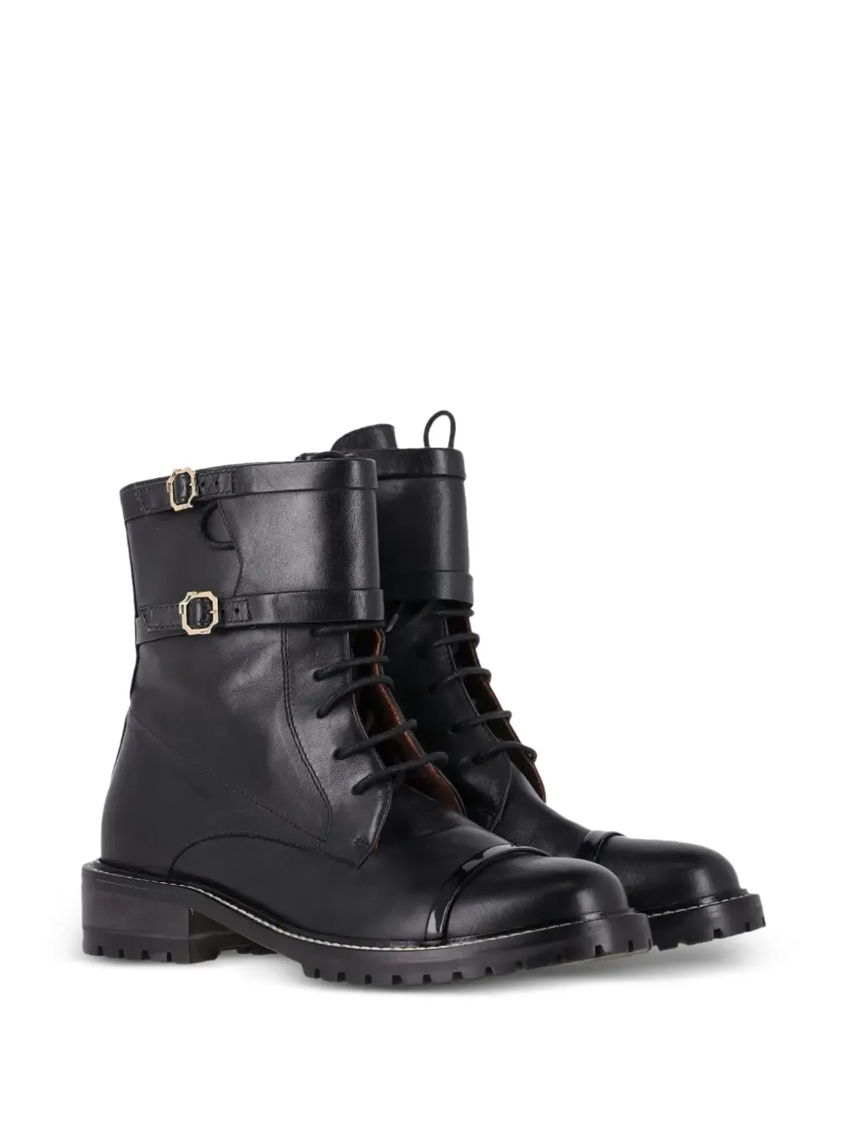 Malone Souliers レザー コンバットブーツ - 画像2
