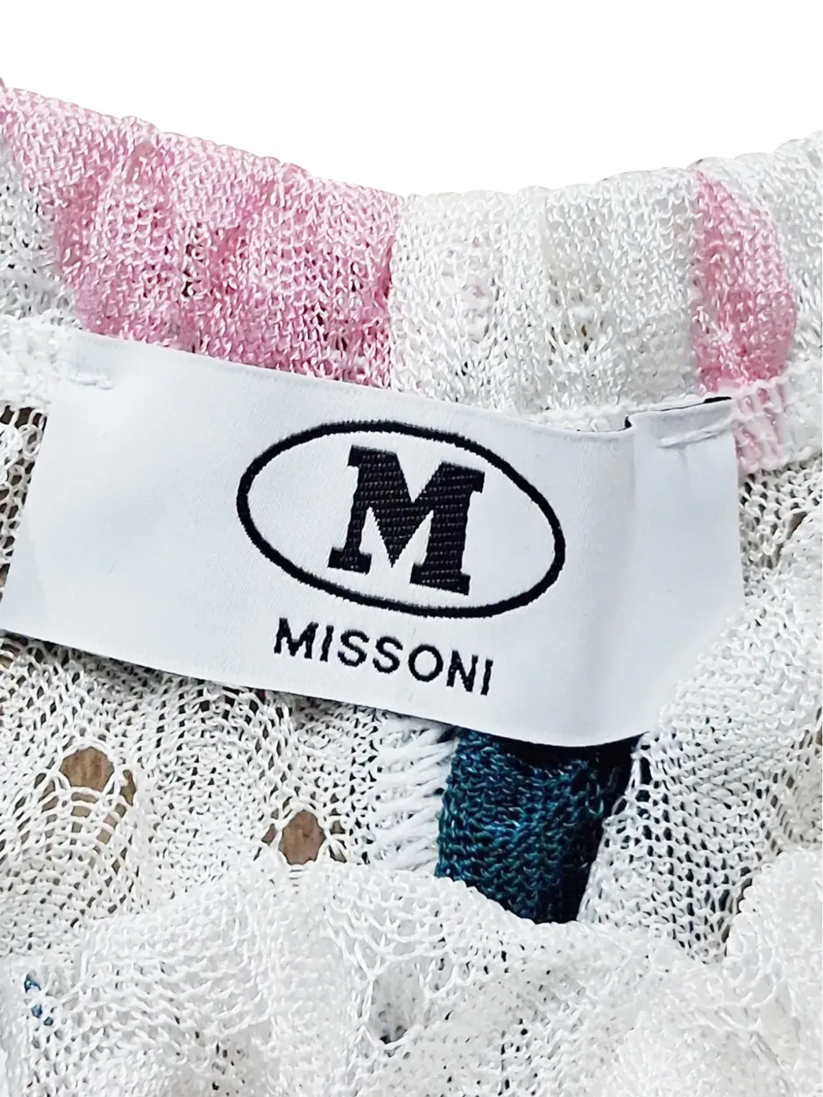 Missoni Pre-Owned ホワイト地に花柄プリントのエラスティックウエストショーツ - 画像3