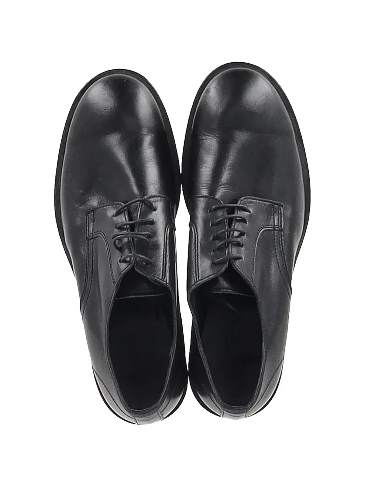 Yohji Yamamoto Pre-Owned レースアップレザー ダービーシューズ - 画像4