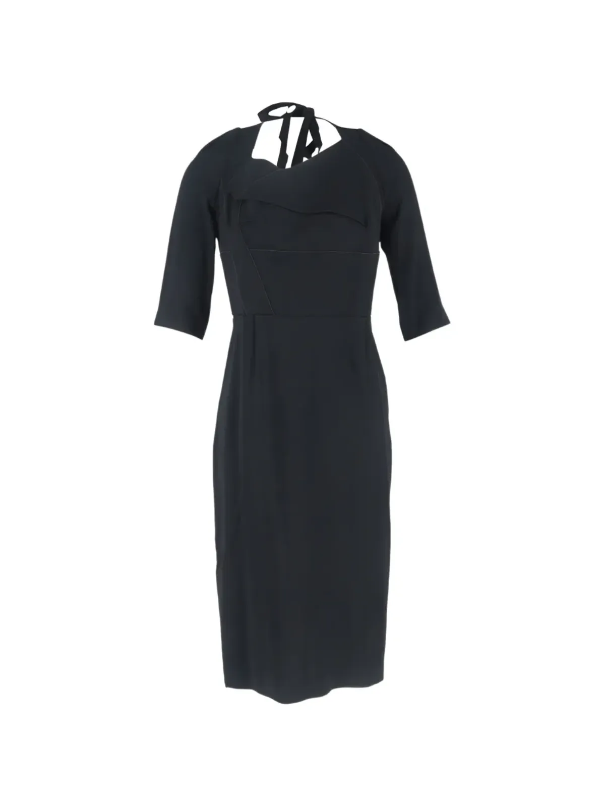 Roland Mouret パネルドタイネックミディドレス - 画像1