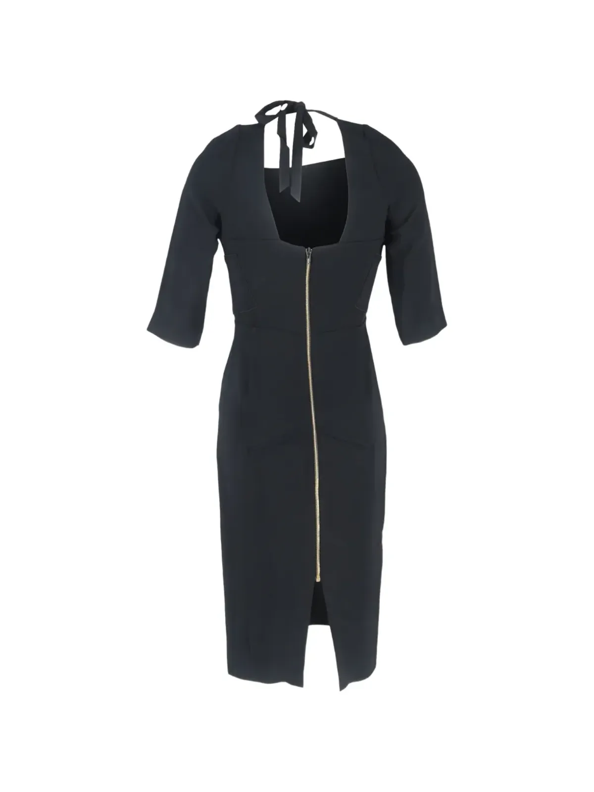 Roland Mouret パネルドタイネックミディドレス - 画像2