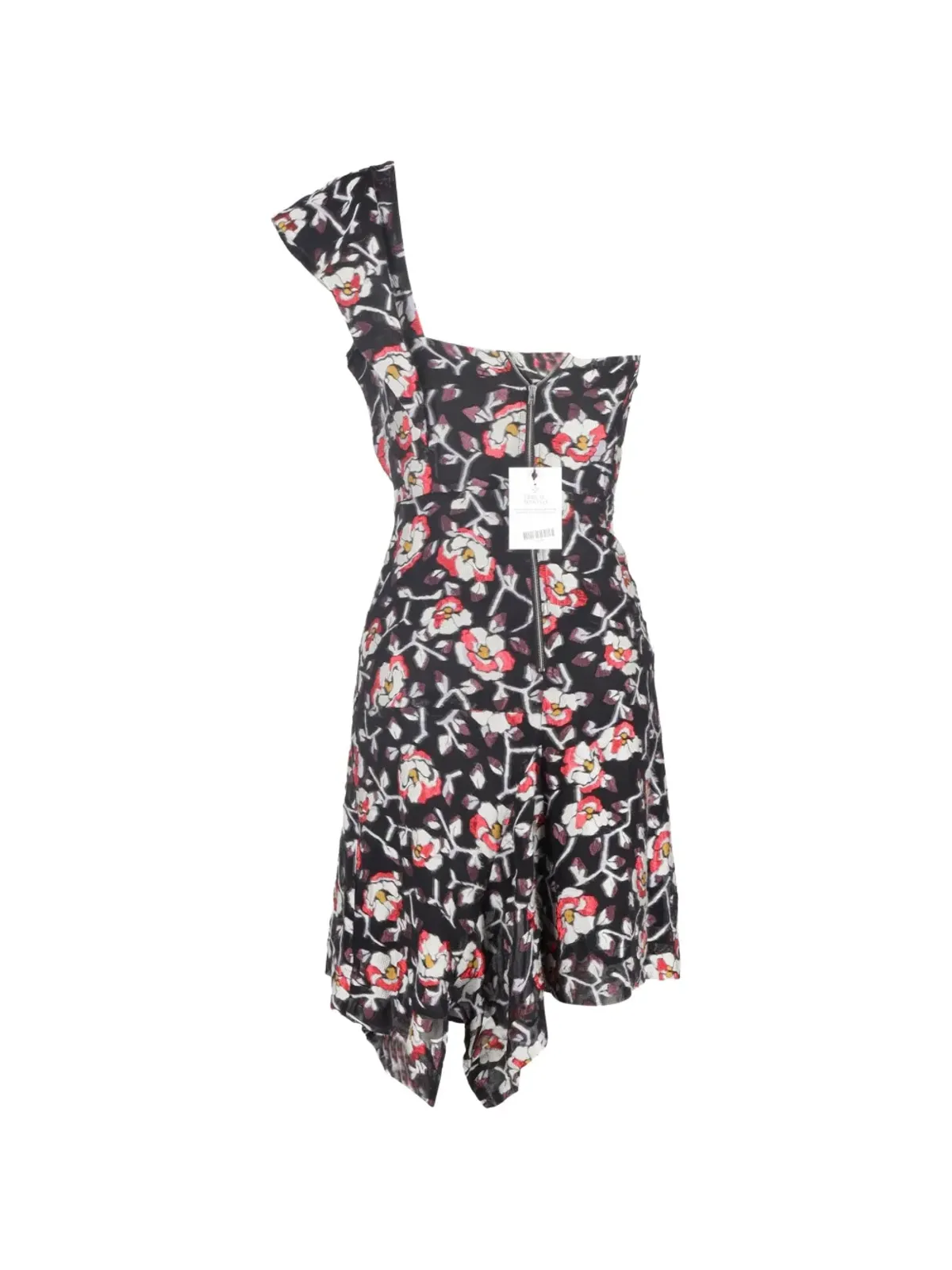 Isabel Marant Vintage ワンショルダー花柄プリント ミニドレス - 画像3