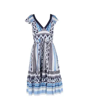 Temperley London プリントミディドレス - サムネイル1