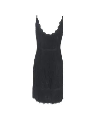 Diane Von Furstenberg Vintage オリビア レース スリップドレス ブラック - サムネイル2