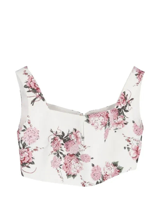 Emilia Wickstead Emilia Wickstead Jeanie スクエアネックトップ - Whiteの商品画像