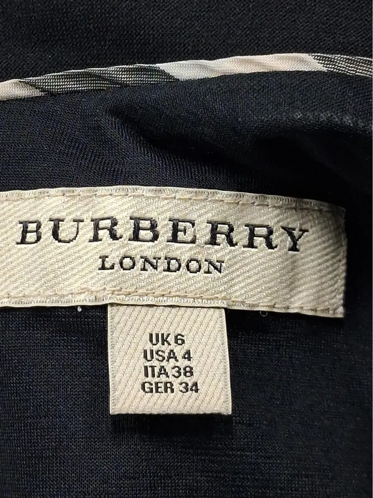 Burberry Pre-Owned Vネック半袖ミディドレス - 画像3