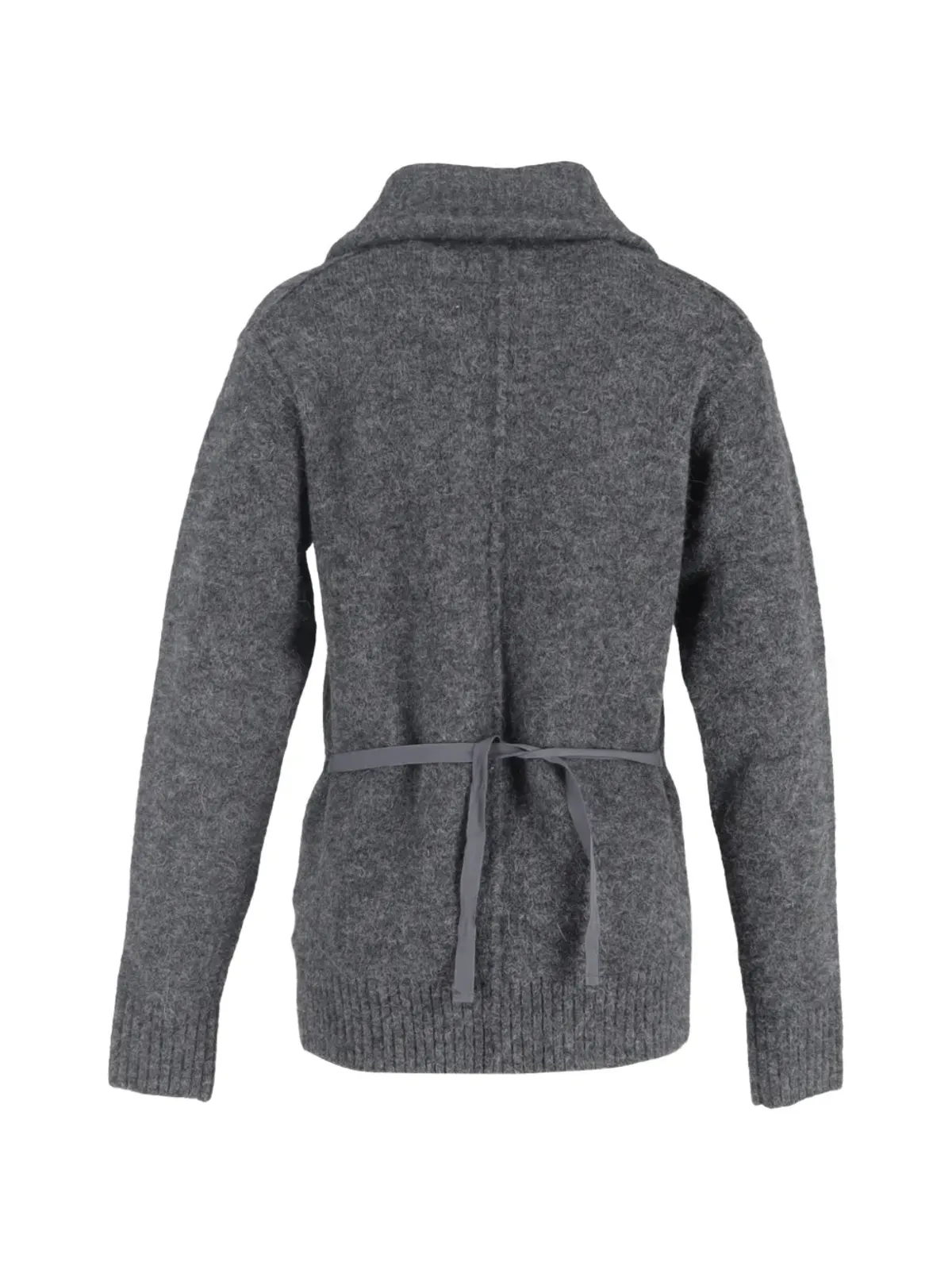 Isabel Marant Vintage ジップ付きリブ編みカーディガン - グレー - 画像2