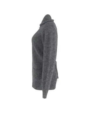 Isabel Marant Vintage ジップ付きリブ編みカーディガン - グレー - サムネイル3