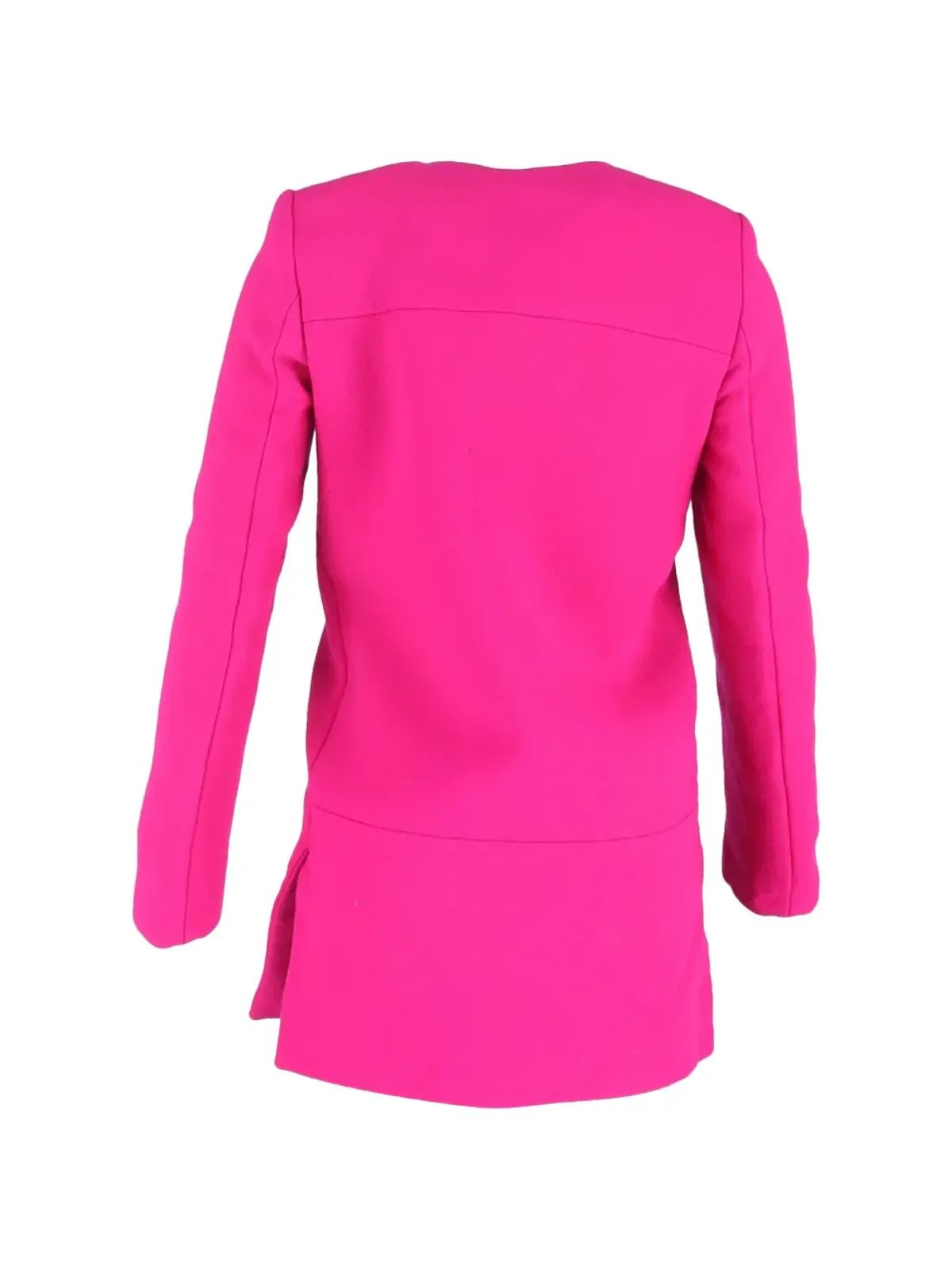 Balenciaga Pre-Owned single-breasted wool coat - Pink - 画像2