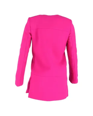 Balenciaga Pre-Owned single-breasted wool coat - Pink - サムネイル2