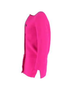 Balenciaga Pre-Owned single-breasted wool coat - Pink - サムネイル3