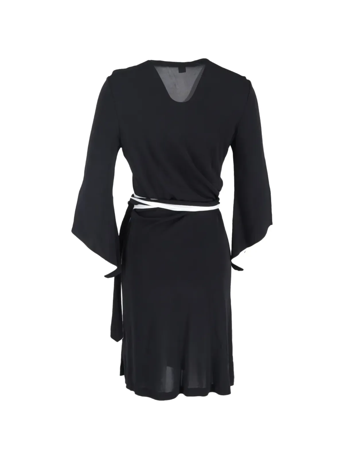 Diane Von Furstenberg Vintage ラップドレス - ブラック - 画像2