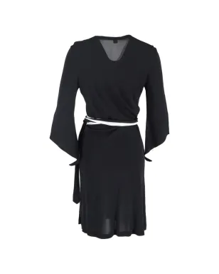 Diane Von Furstenberg Vintage ラップドレス - ブラック - サムネイル2