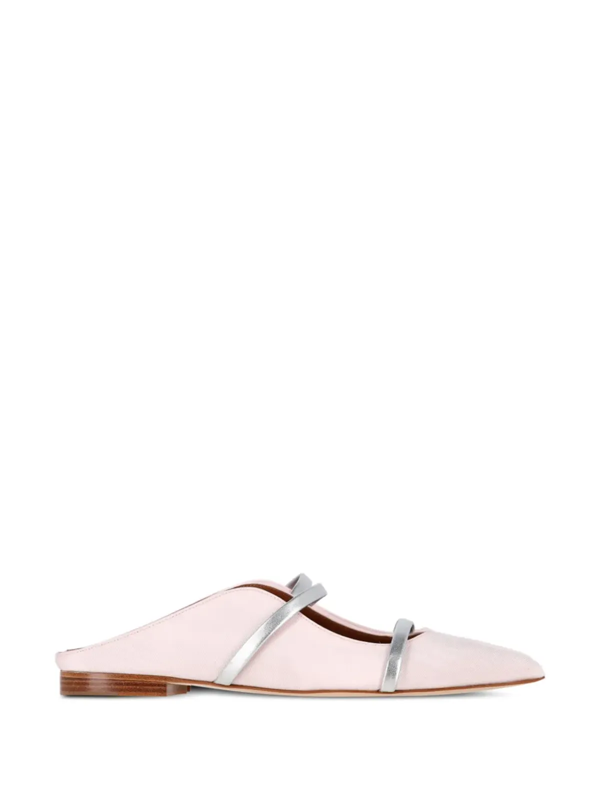 Malone Souliers Maureen サテン・コントラストストラップミュール - ピンク - 画像1