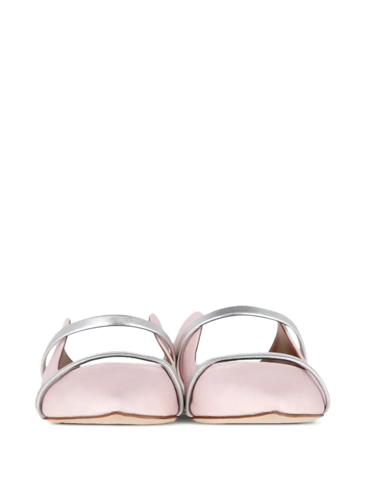 Malone Souliers Maureen サテン・コントラストストラップミュール - ピンク - 画像5