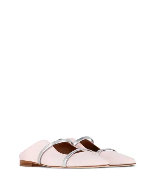 Malone Souliers Maureen サテン・コントラストストラップミュール - ピンク - サムネイル2
