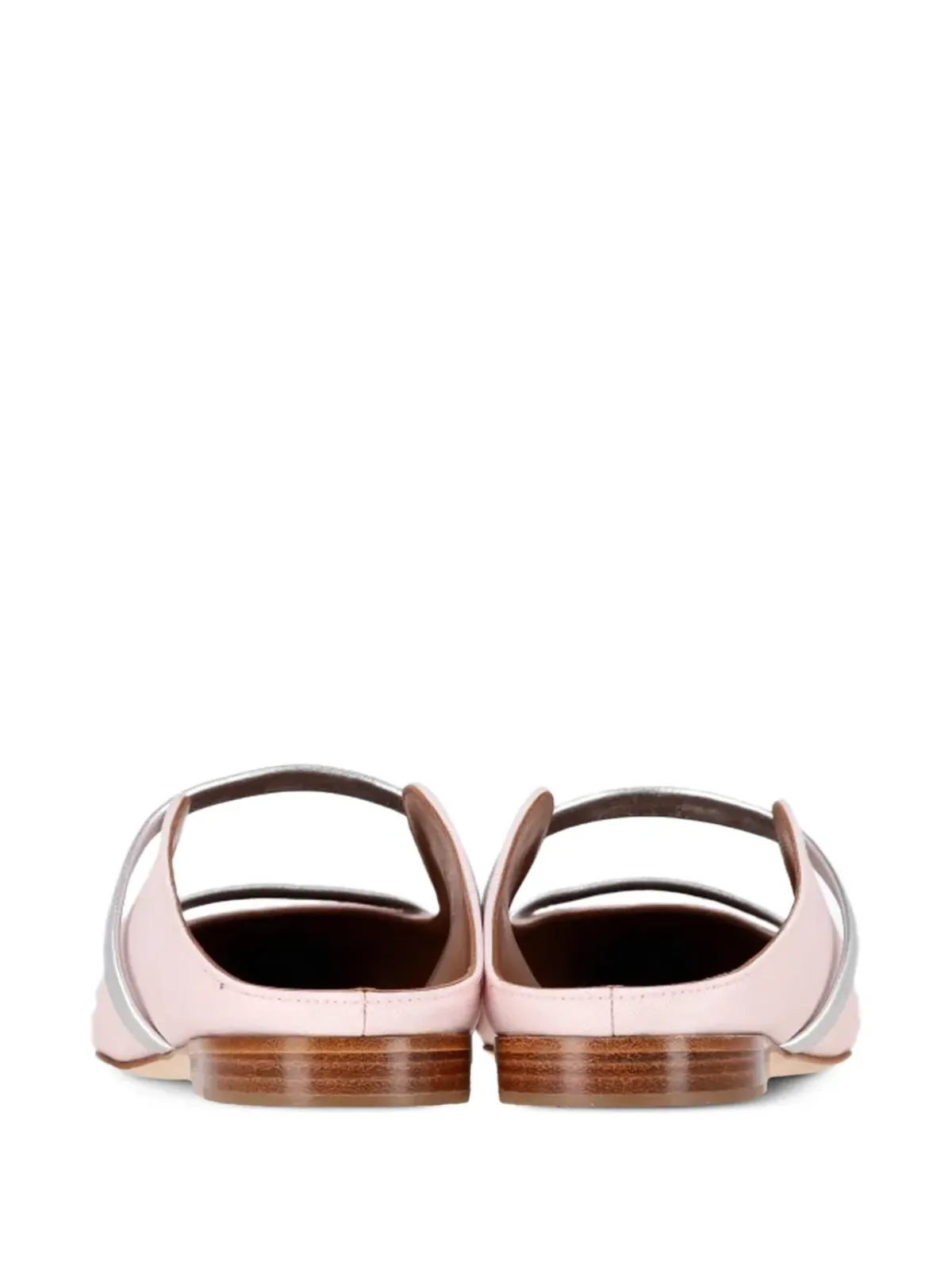 Malone Souliers Maureen サテン・コントラストストラップミュール - ピンク - 画像3