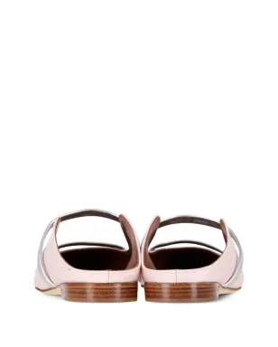 Malone Souliers Maureen サテン・コントラストストラップミュール - ピンク - サムネイル3