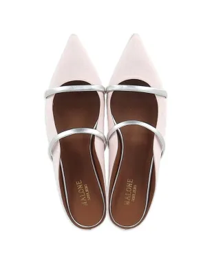 Malone Souliers Maureen サテン・コントラストストラップミュール - ピンク - サムネイル4