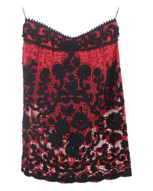 Dolce & Gabbana Pre-Owned レースディテールスカート - レッド - サムネイル1