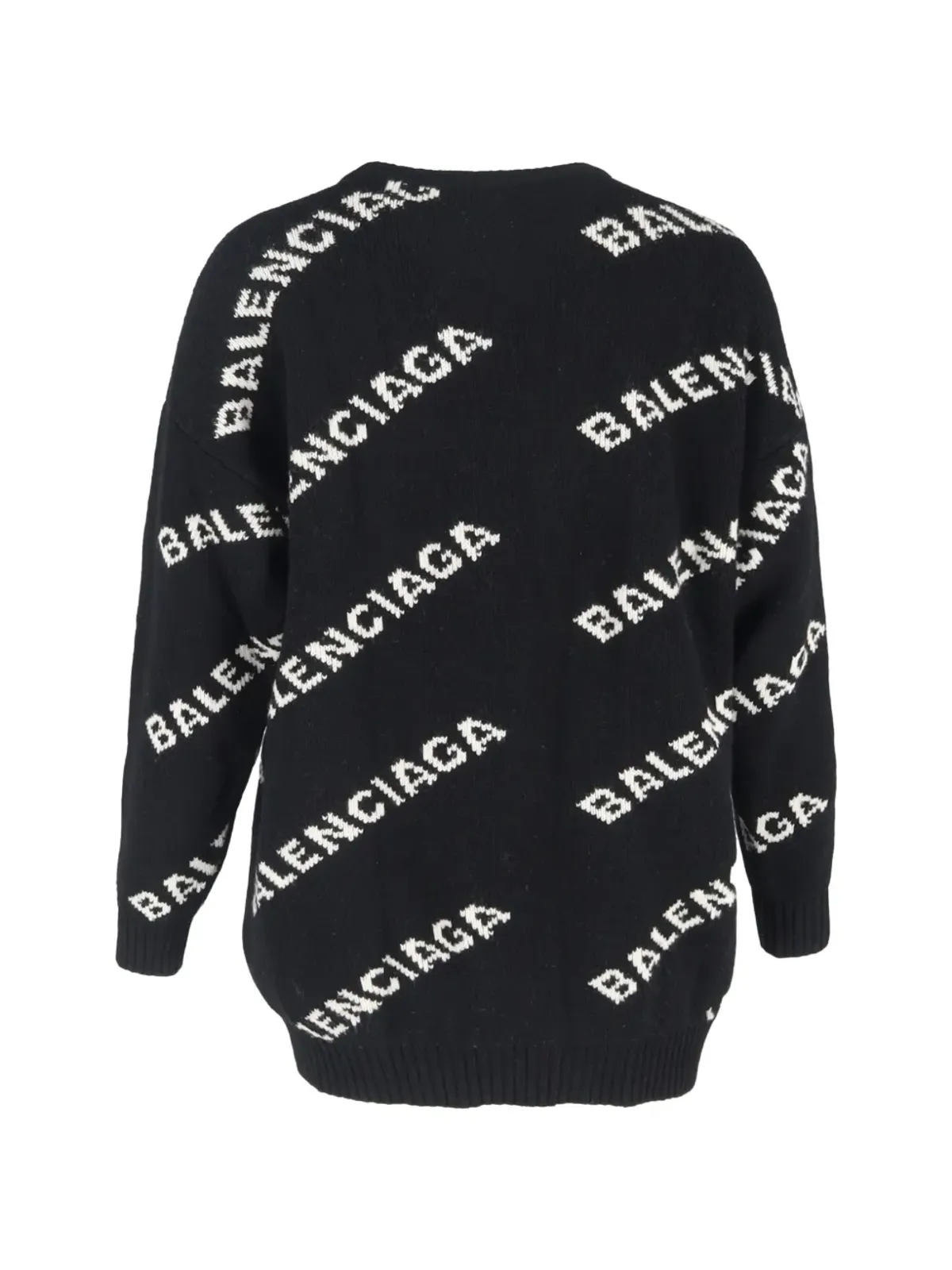 Balenciaga Pre-Owned ロゴ入りウールニットセーター - 画像2