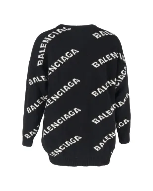 Balenciaga Pre-Owned ロゴ入りウールニットセーター - サムネイル2