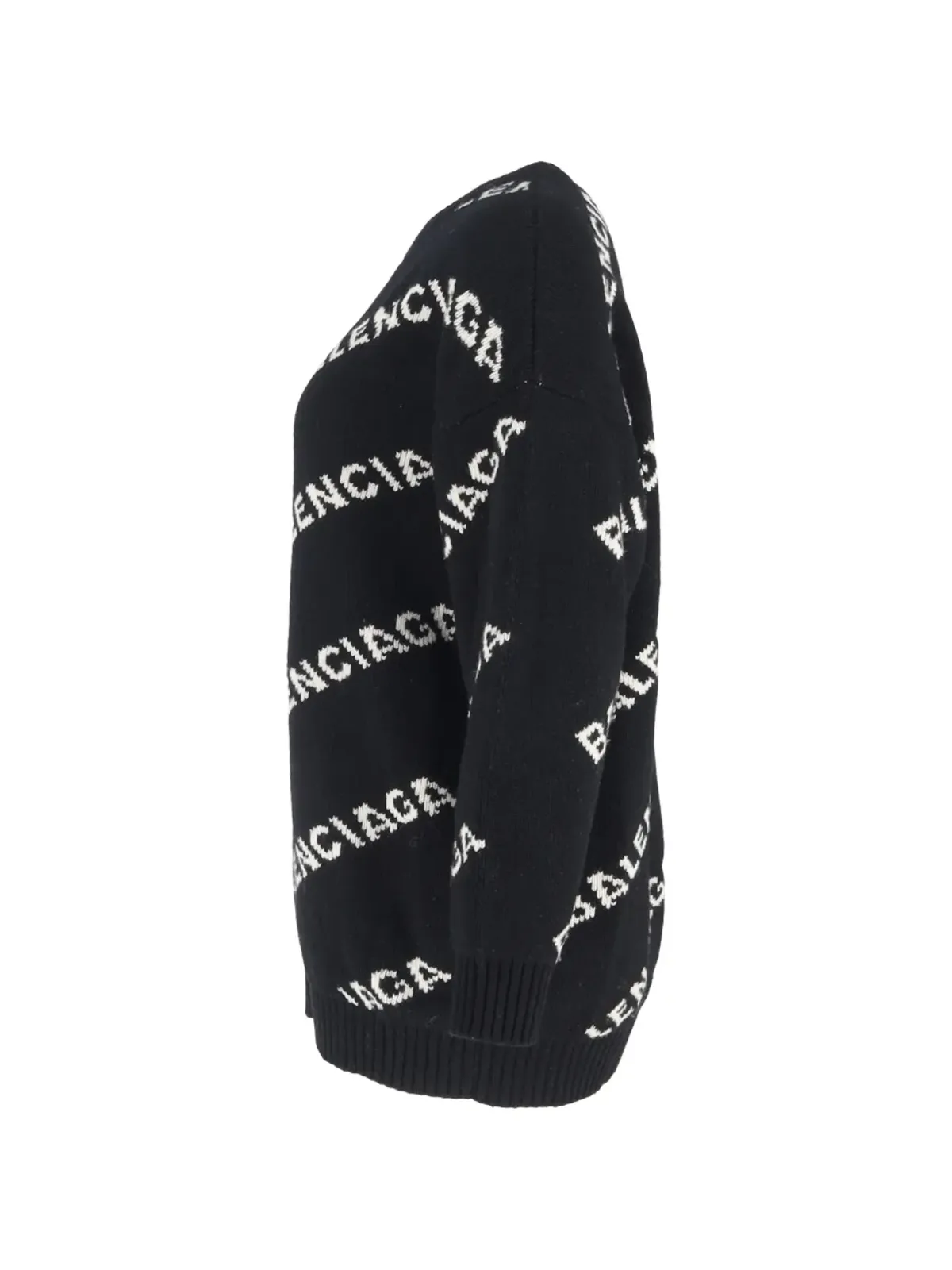 Balenciaga Pre-Owned ロゴ入りウールニットセーター - 画像3