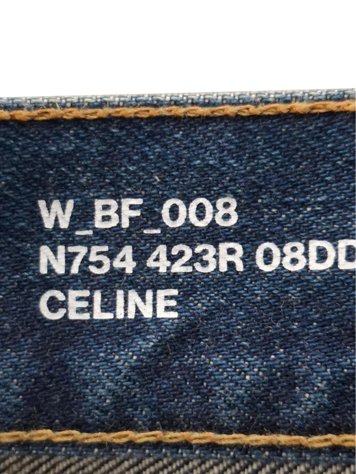Celine Pre-Owned ダメージ加工デニムジーンズ（ブルー） - 画像3